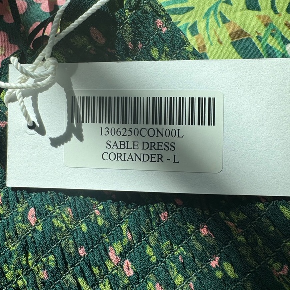 Reformation Sable Green Floral Midi Dress - Picture 6 of 6